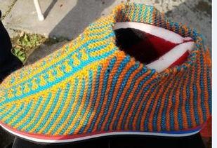 织大人毛线鞋的视频,温暖冬日,手工编织的艺术之旅